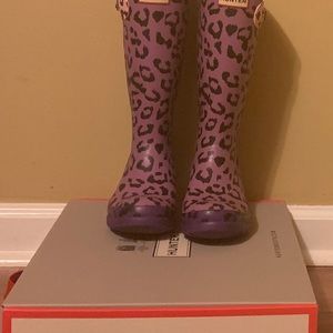 cheetah hunter rain boots